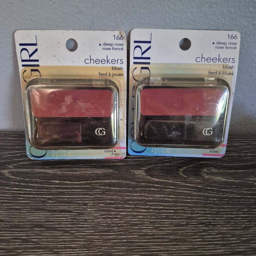 2 NOS CoverGirl CHEEKERS - 166 DEEP ROSE Discontinued